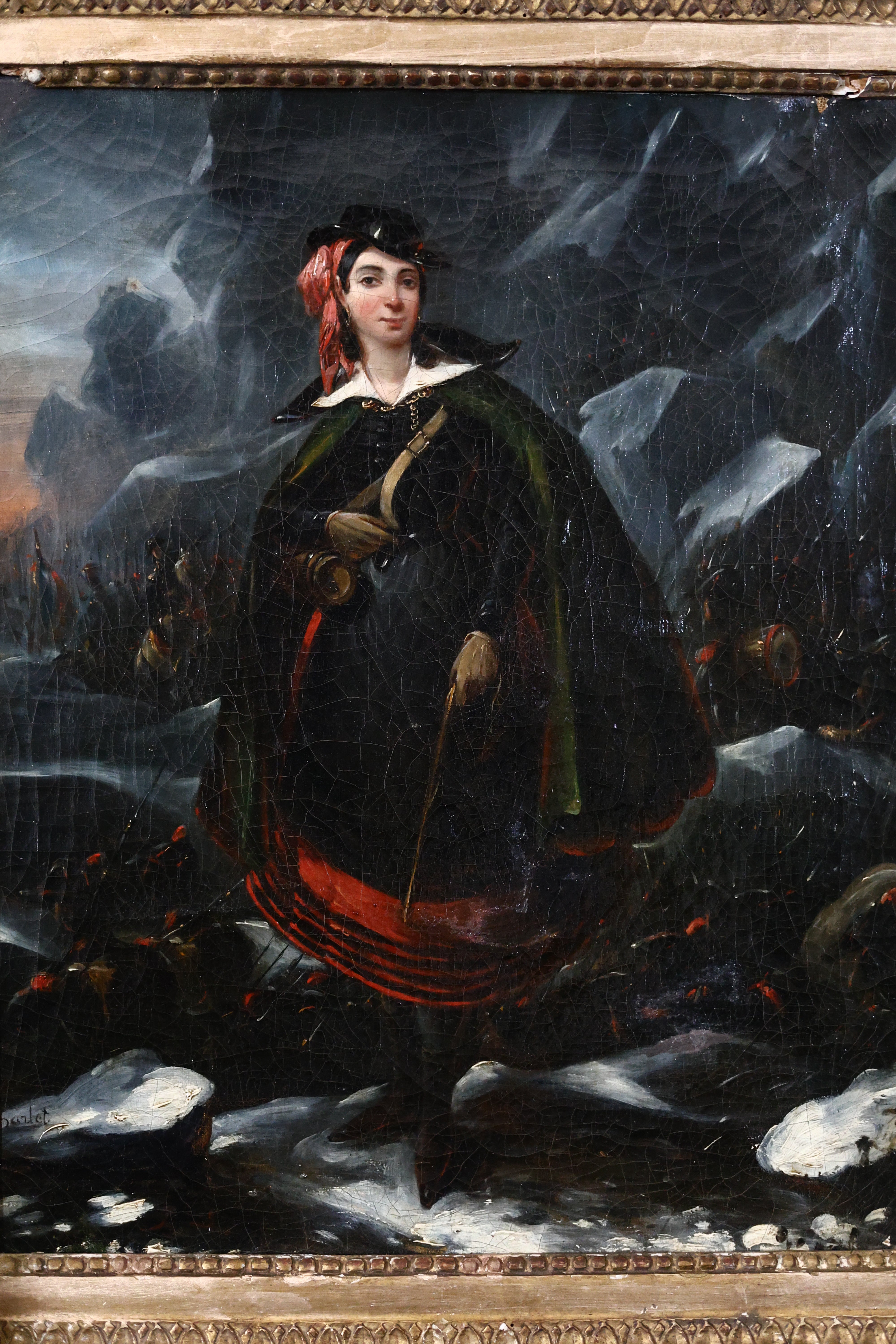 19th c. Oil Portrait of a Scottish Woman