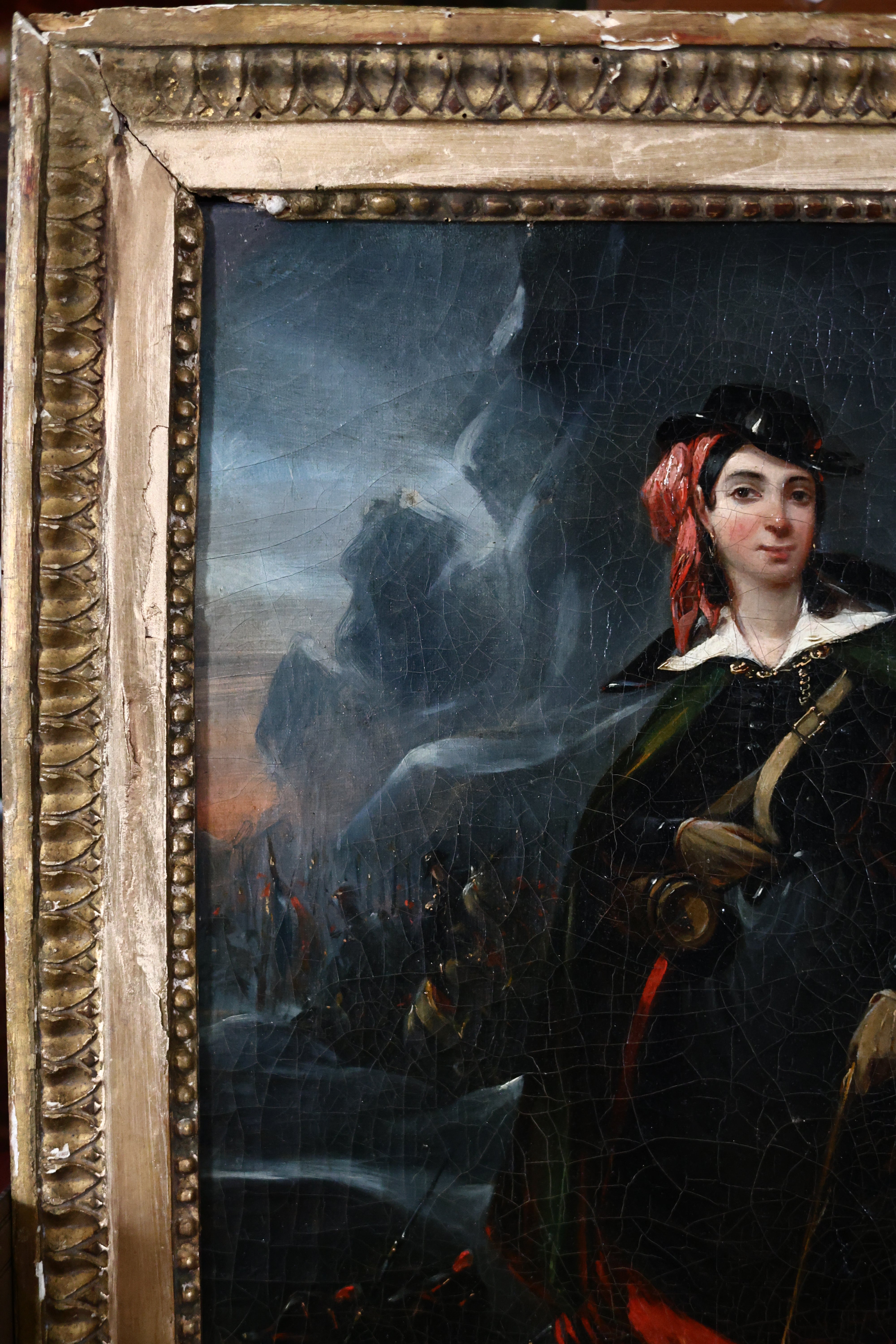 19th c. Oil Portrait of a Scottish Woman