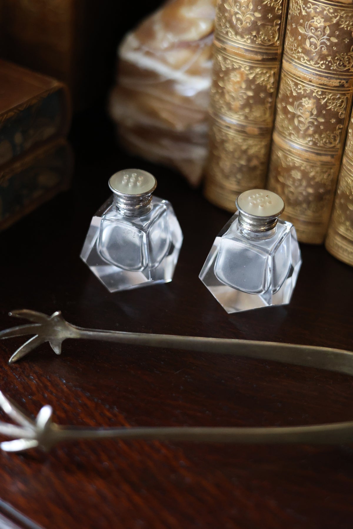 Birks Art Deco Salt & Pepper Shakers-1