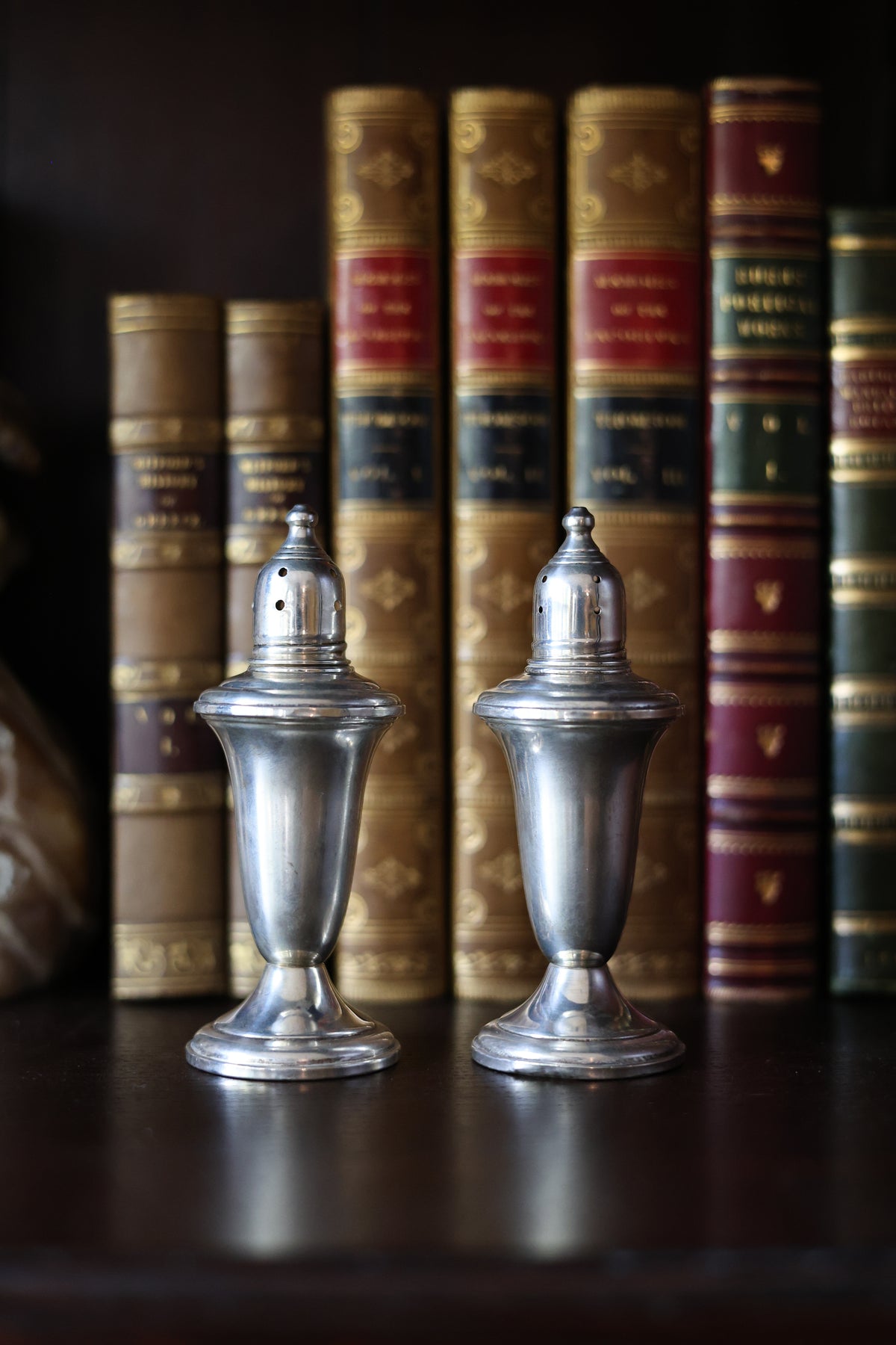 Sterling Weighted Salt & Pepper Shakers-1