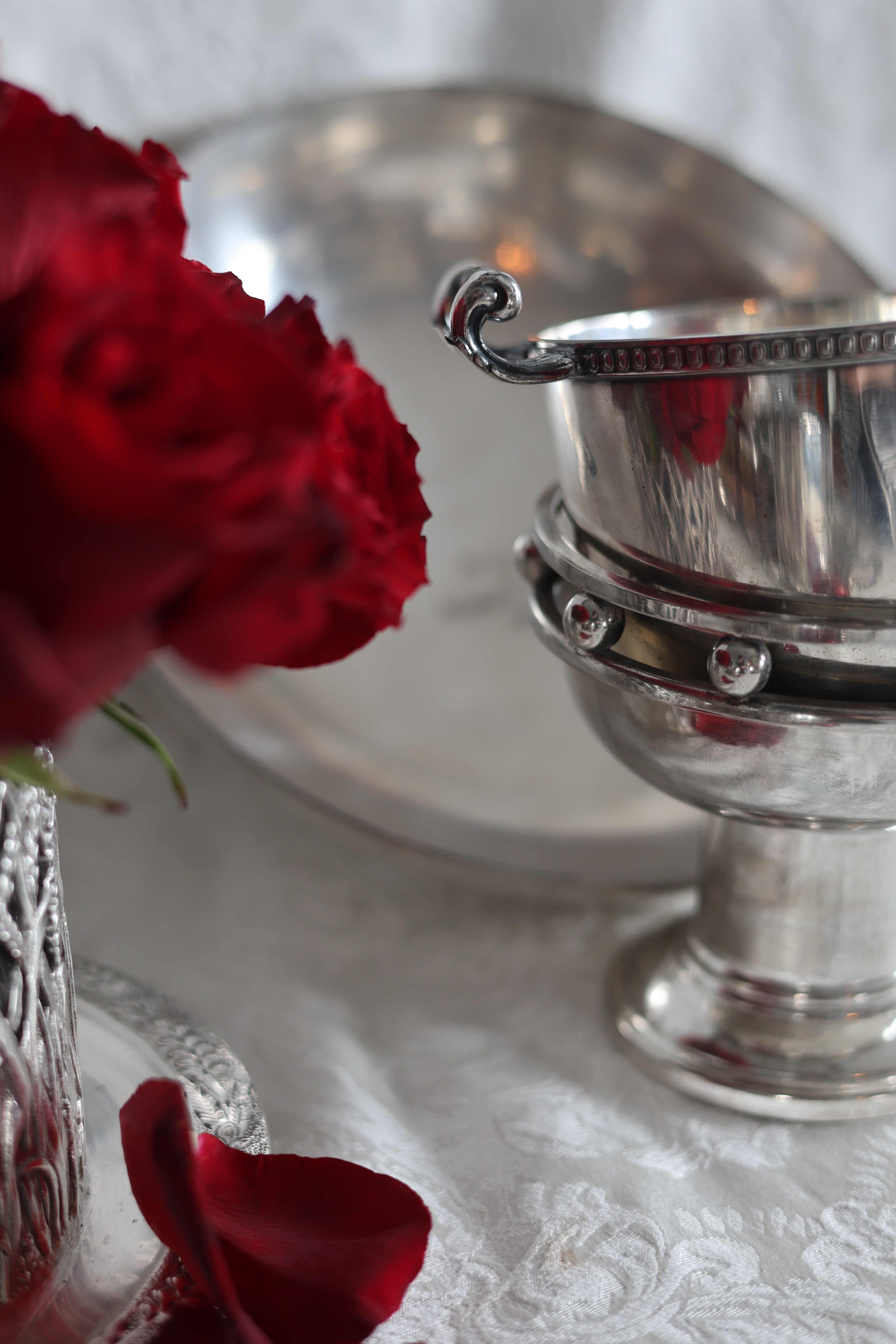 Larry Laslo Silver Plated Pedestal Bowl