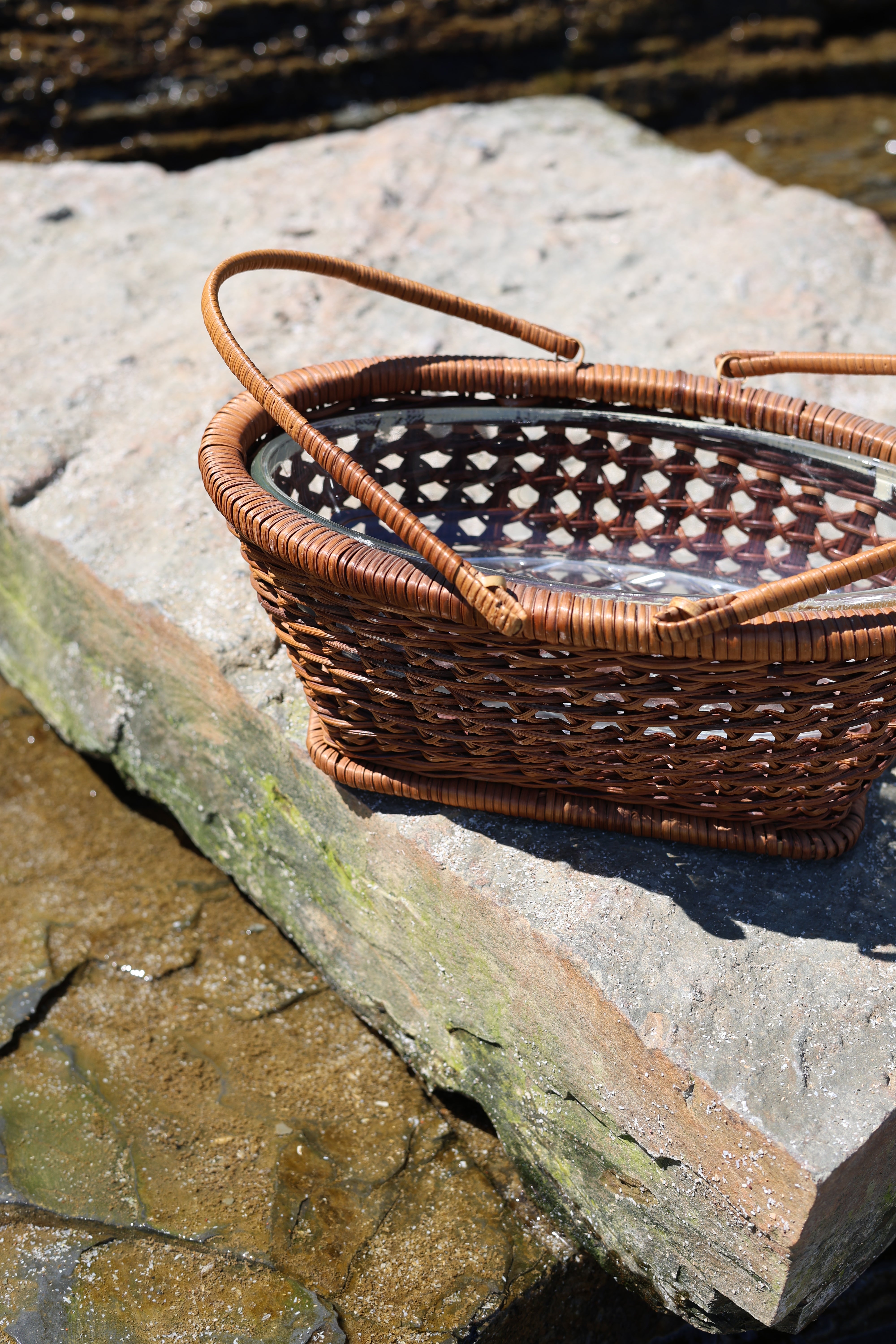 Woven Wicker Serving Basket