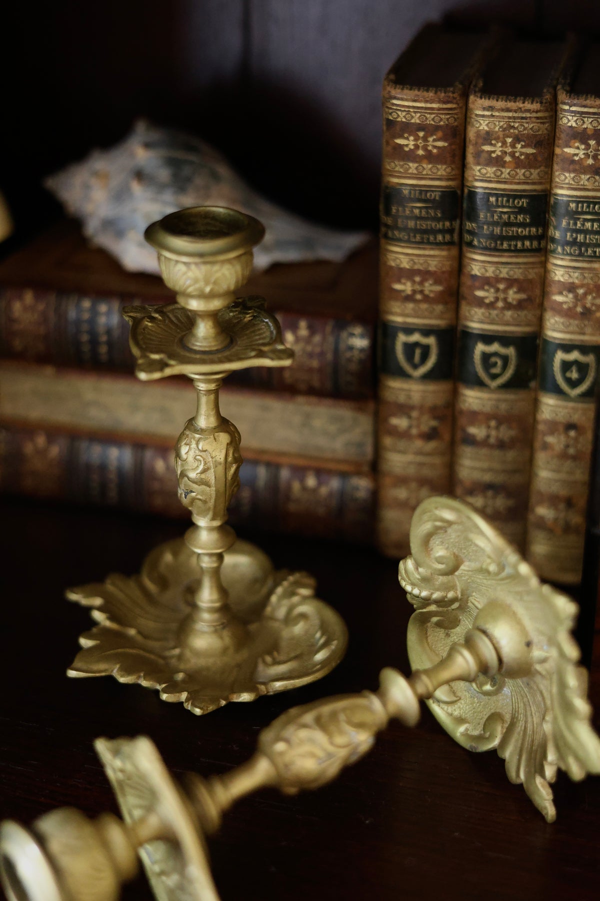 Acanthus Leaf Art Nouveau Candlesticks