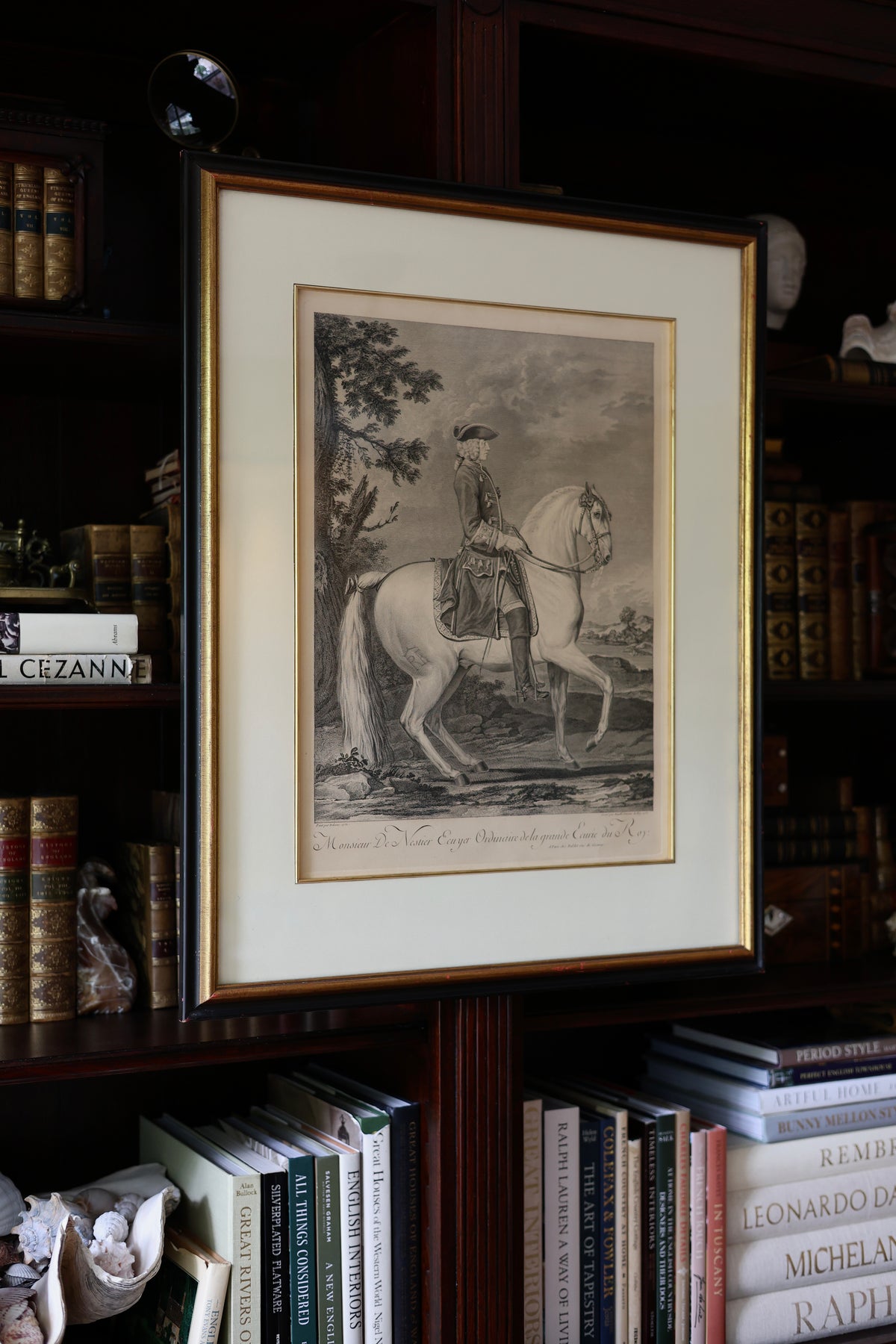 c. 1753 Jean Daullé “Monsieur de Nestier” Equestrian Engraving