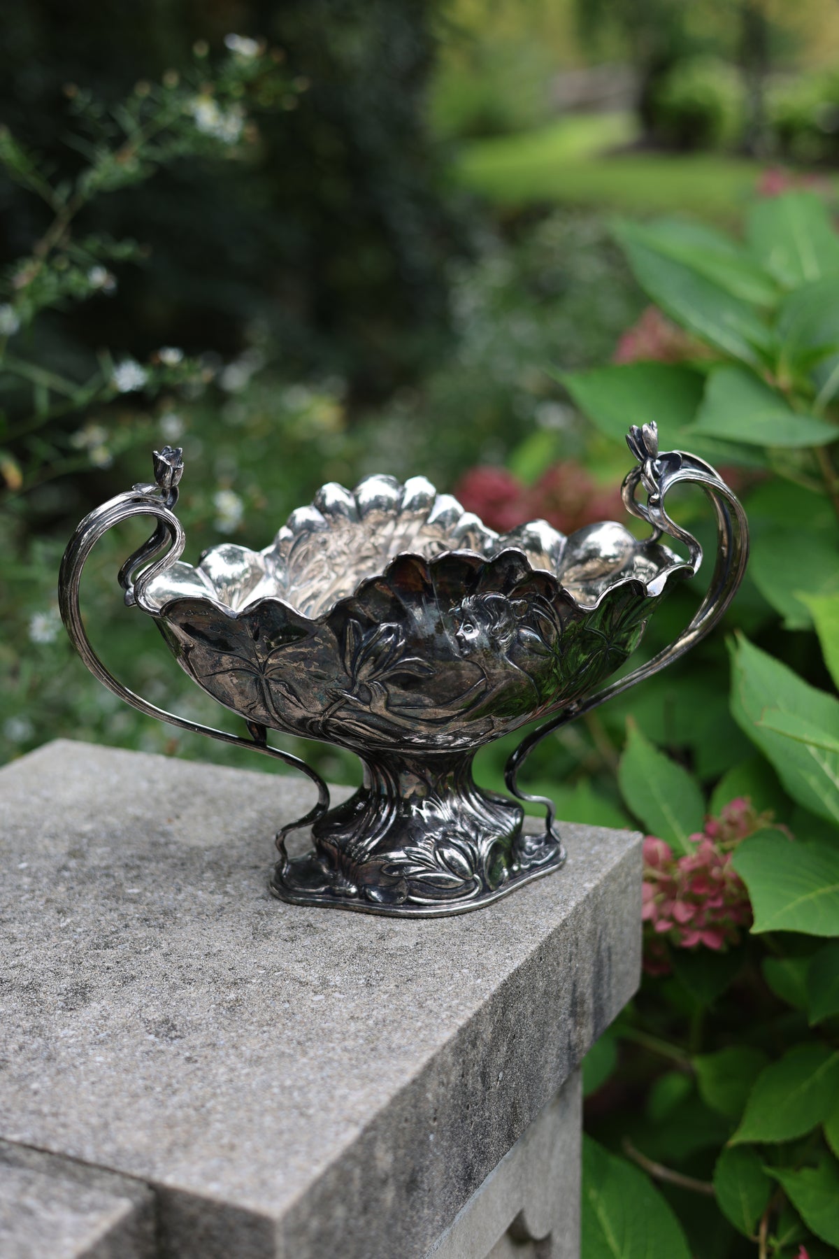 Pairpoint Art Nouveau Nymph Centerpiece-2