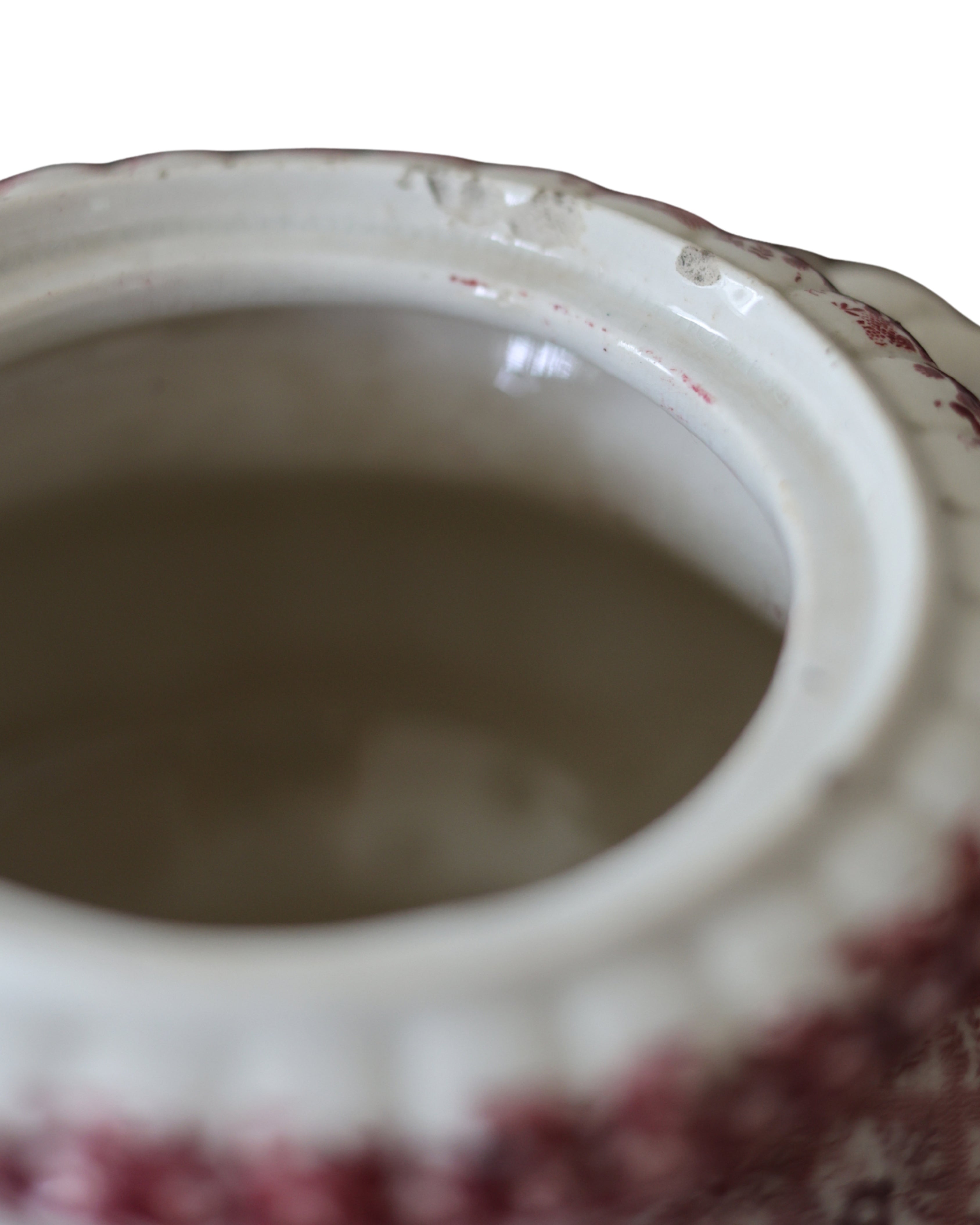 Floral Lattice Covered Sugar Pot-6
