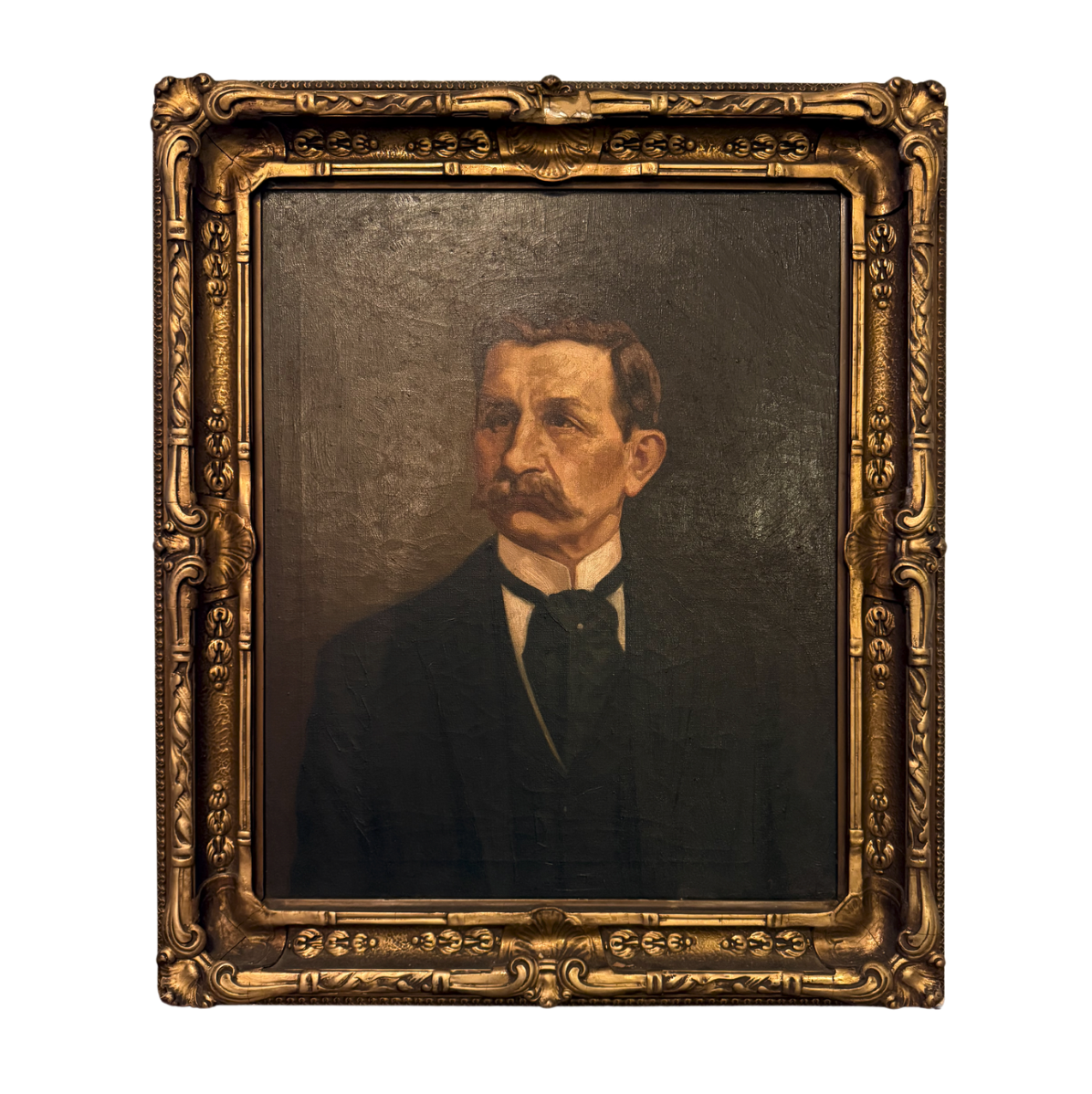 Antique Moody Male Oil Painting Portrait