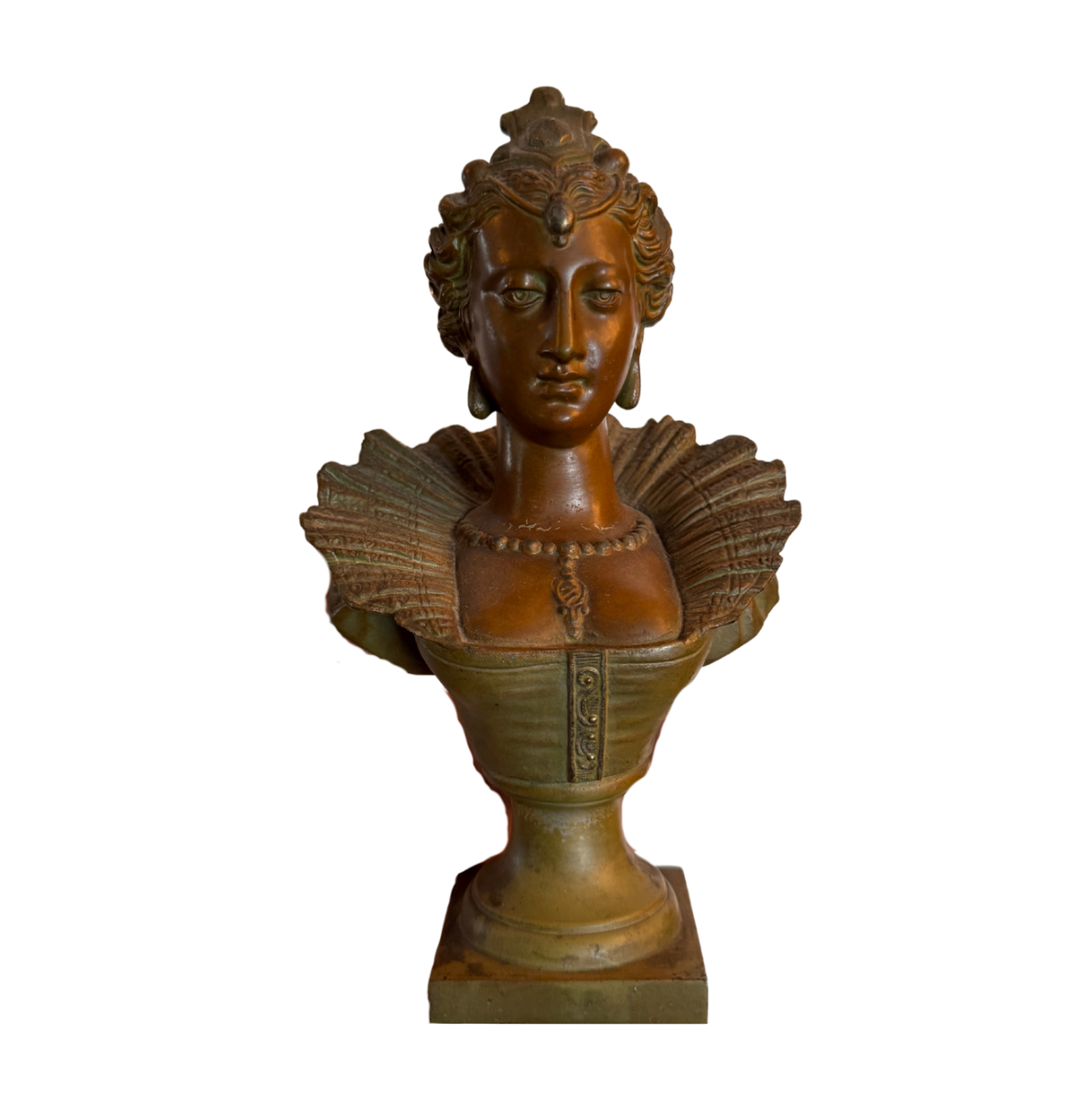 Antique Bust of Elizabethan Figure