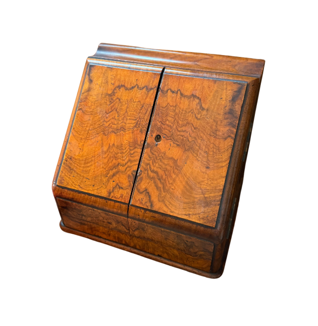 Burl English Stationery Box