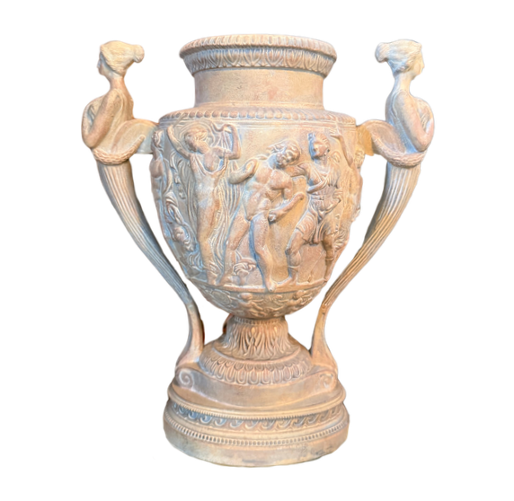 Vintage Figural Greco Roman Relief Urn/Vase