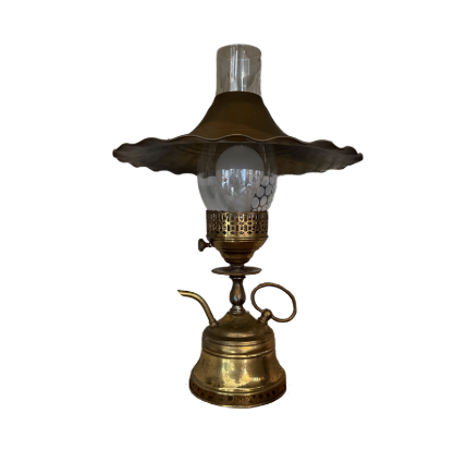 Brass Hurricane Lamp