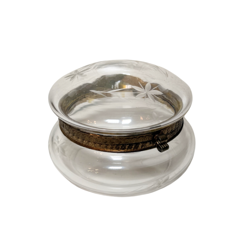 Glass Jewelry Etched Box