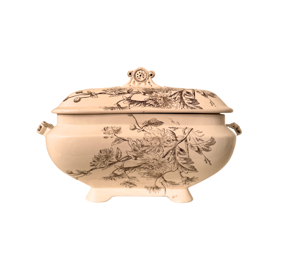 Brown Transfer Aesthetic Movement Soup Tureen