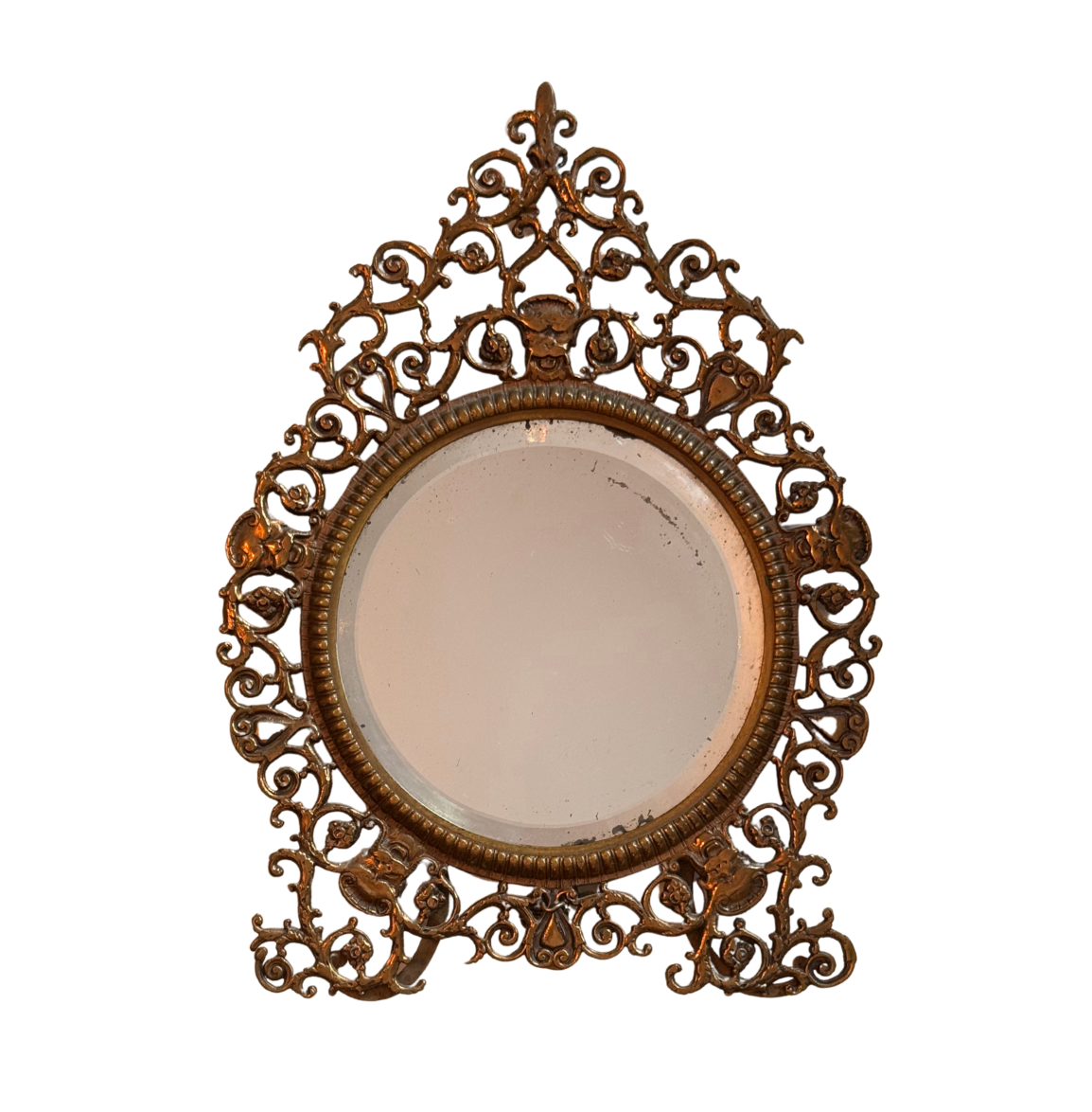 Ornate Brass Mirror
