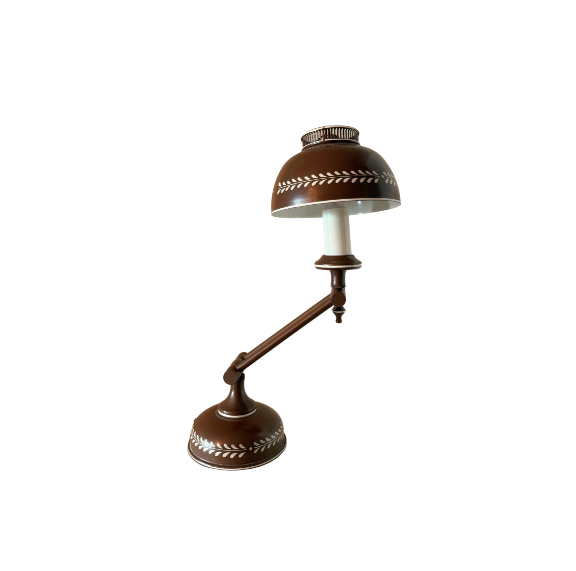 Brown Tole Folding Lamp