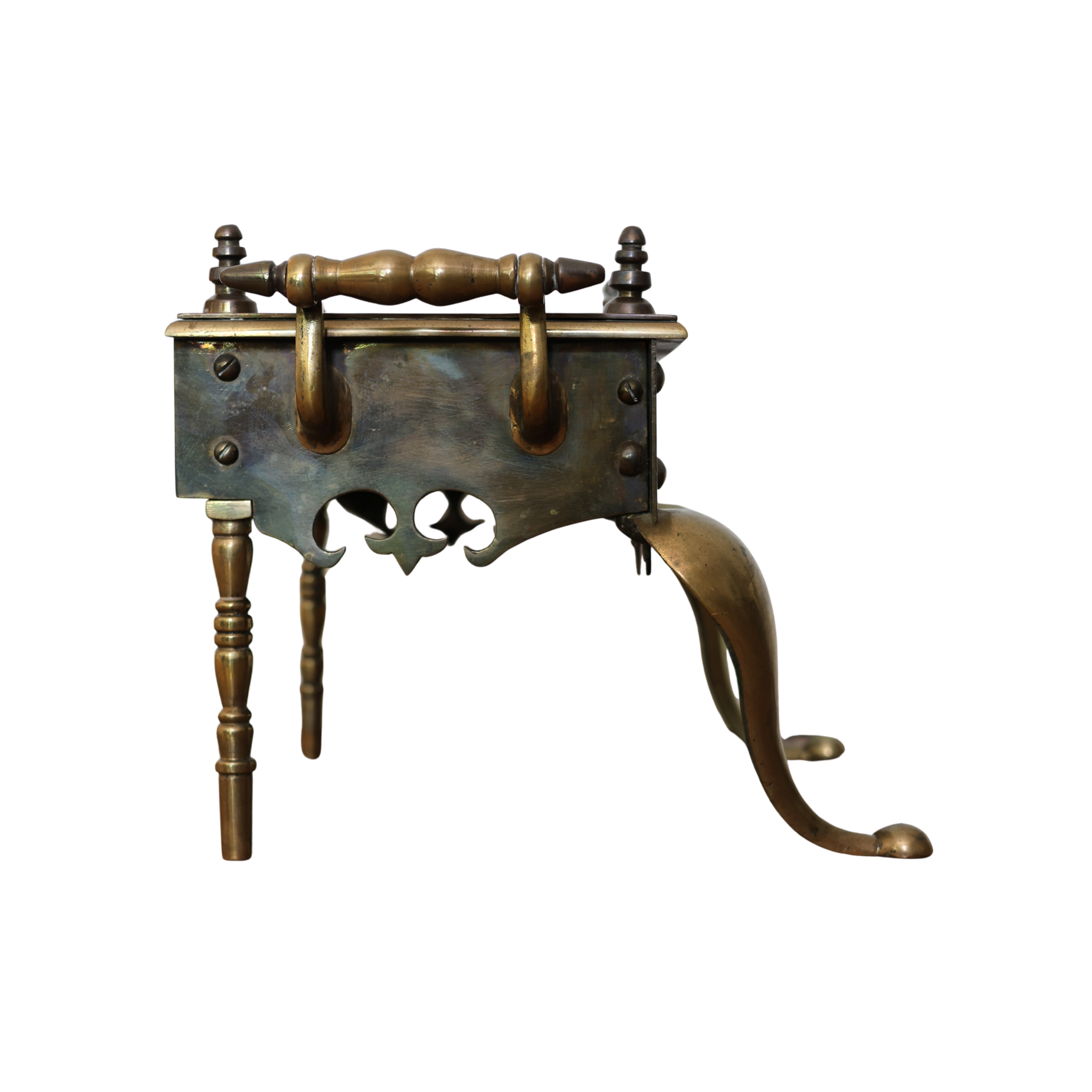 English Brass Fireplace Footman