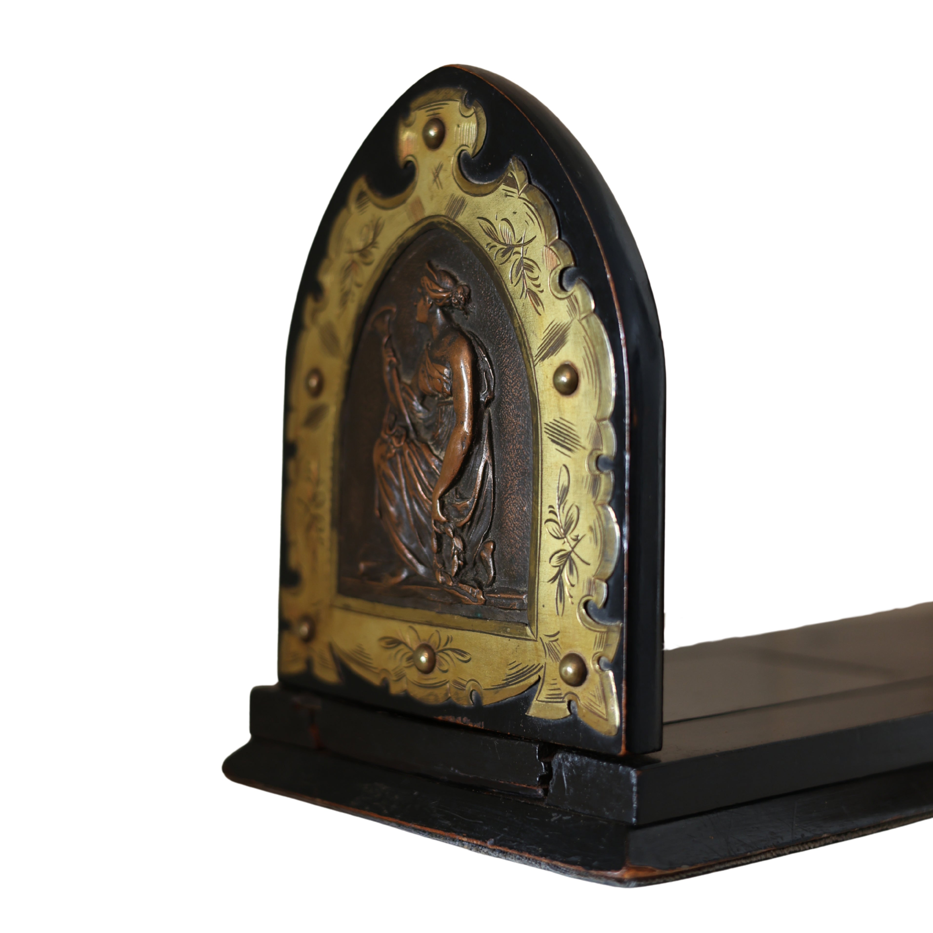 English Neoclassical Sliding Book Stand