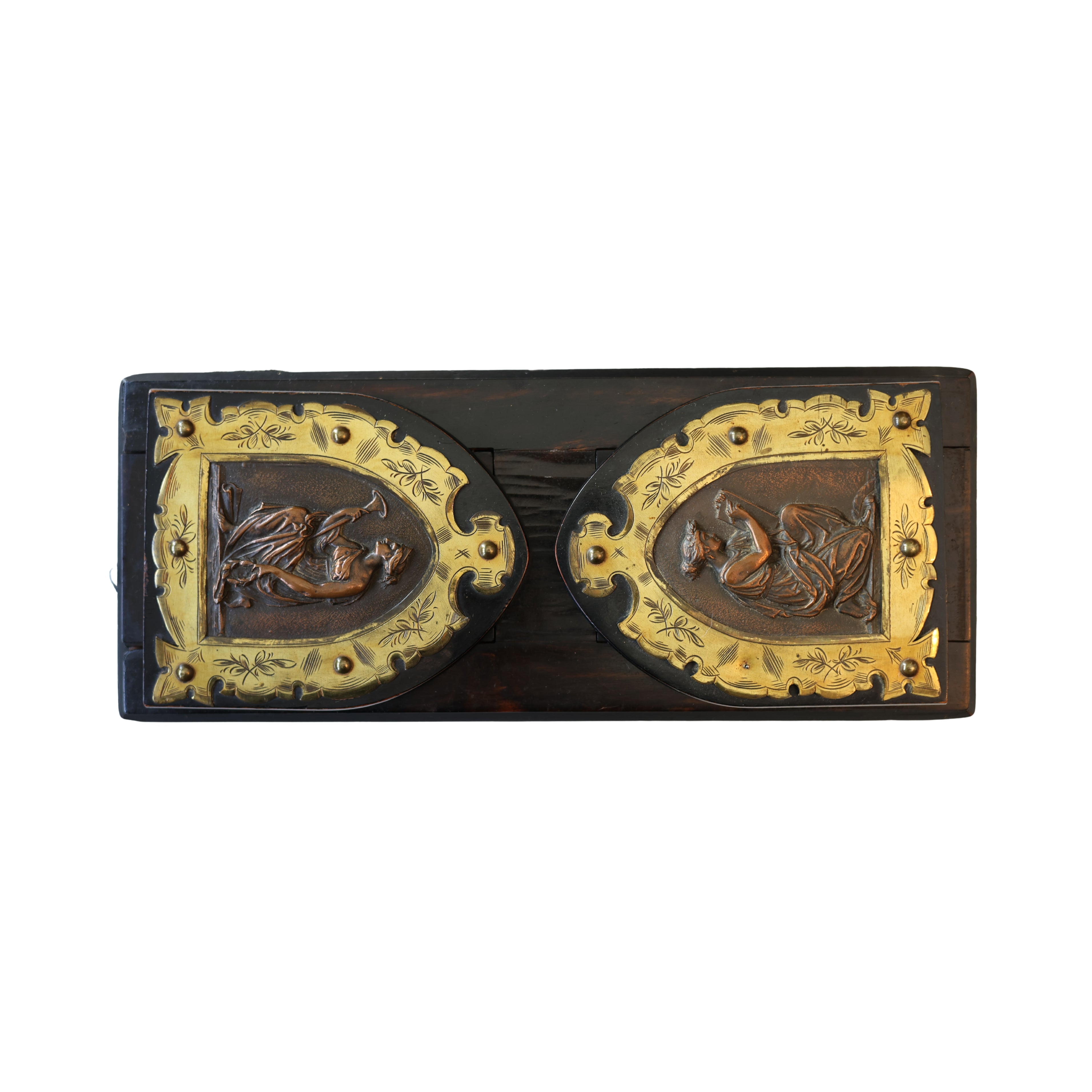 English Neoclassical Sliding Book Stand