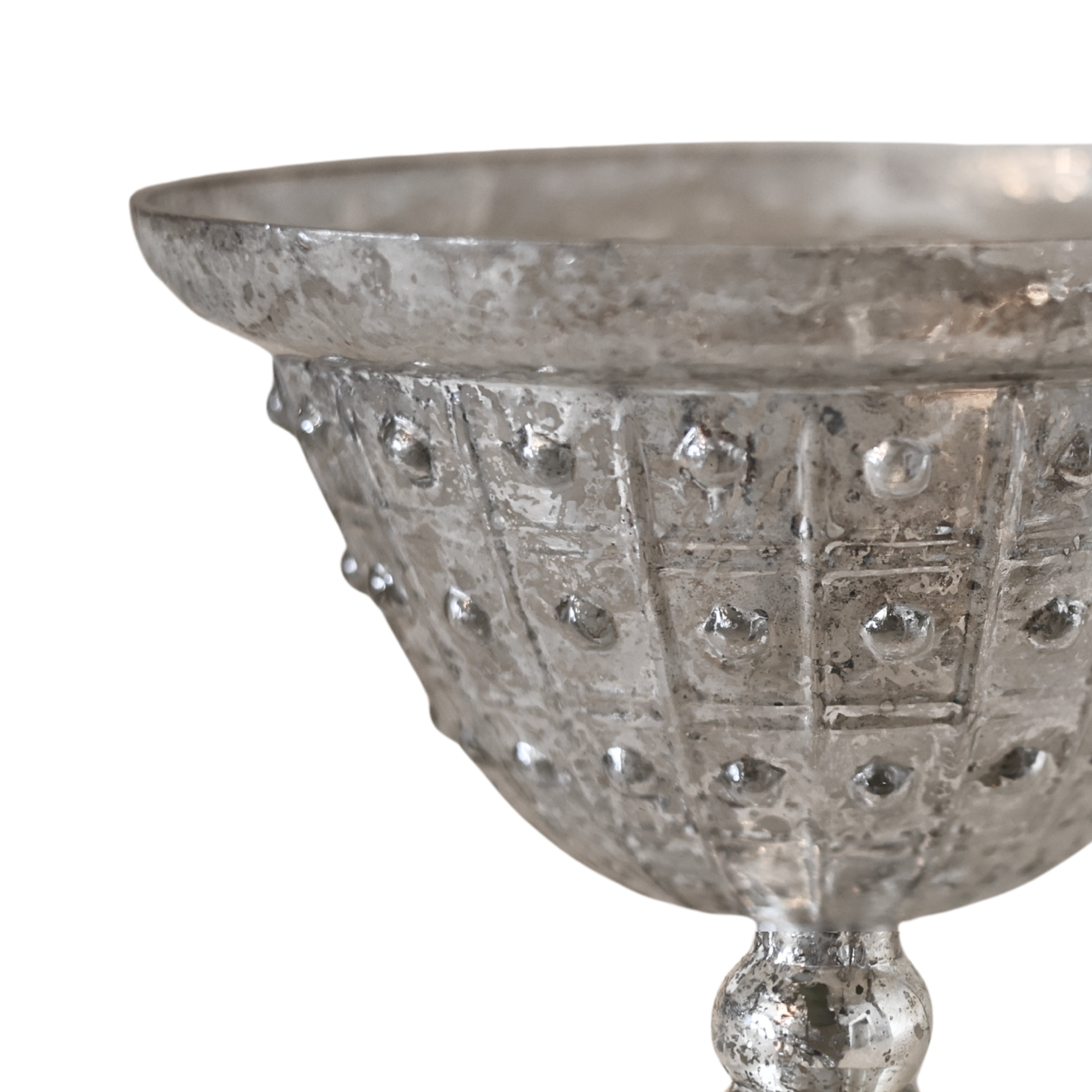 Silvered Pedestal Bowl