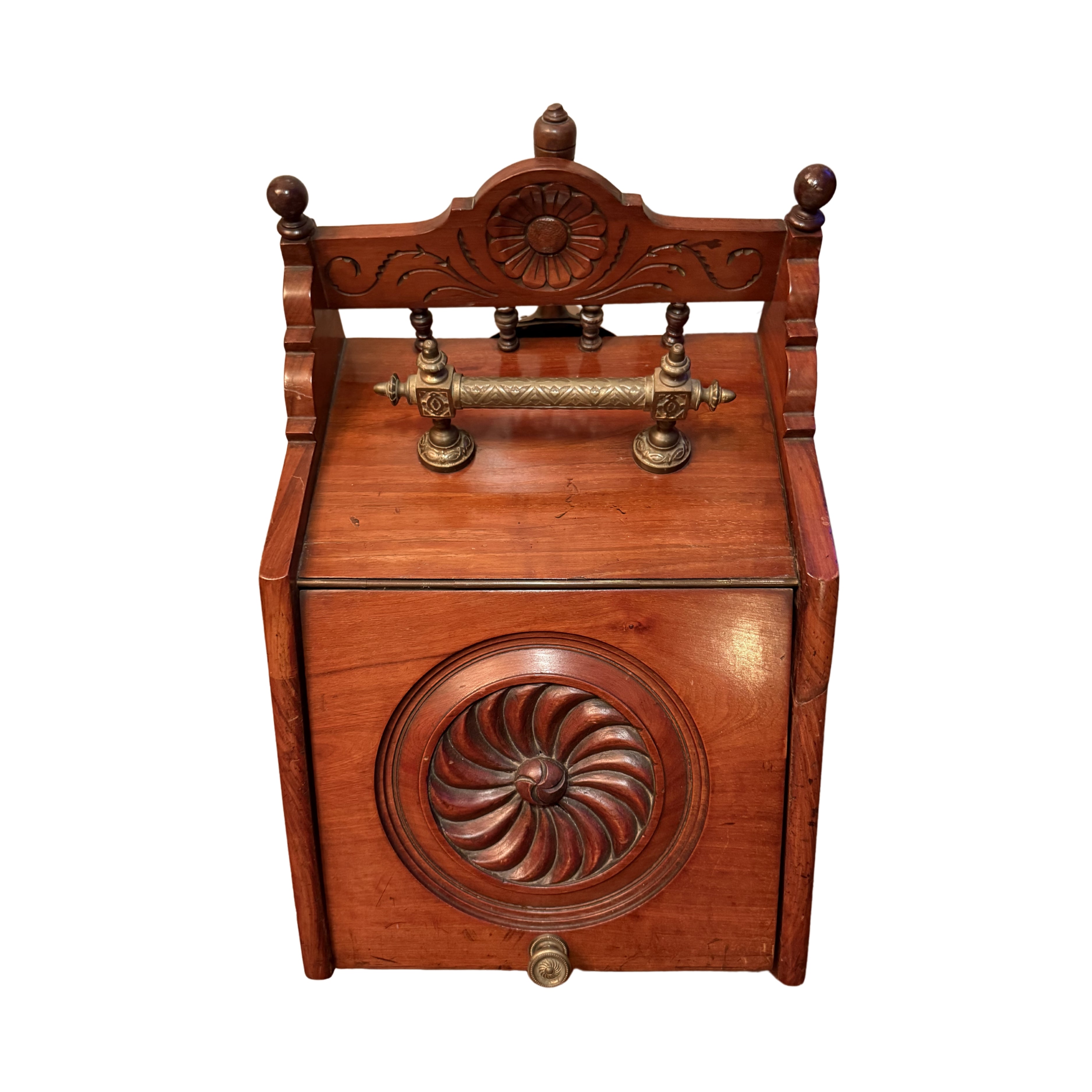 Oak Coal Box with Scoop