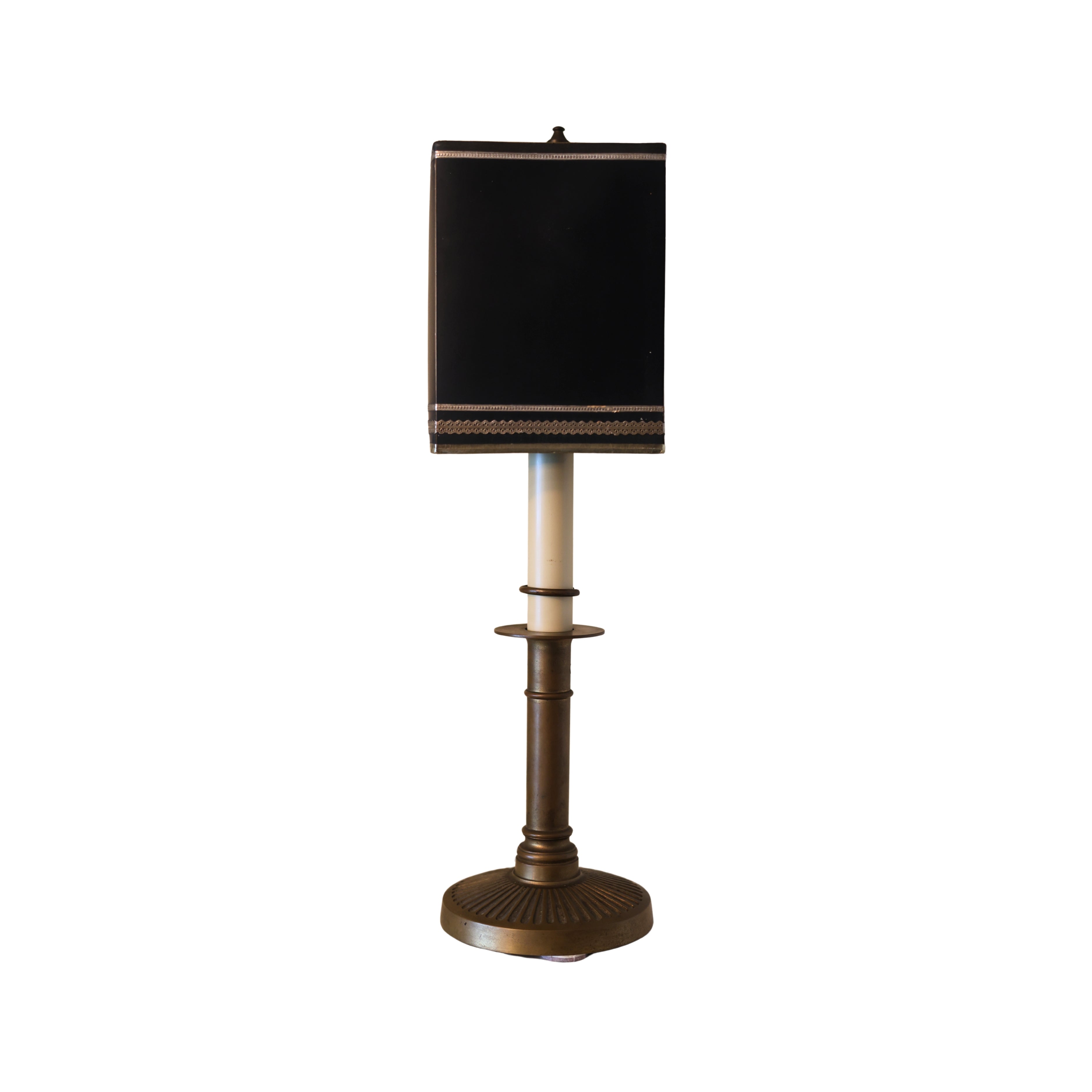 Brass Candlestick Lamp — Bouillotte-Manner